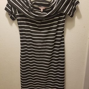 Juicy Couture XL off shoulder dress Black White